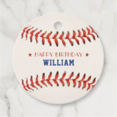 Honkbal Softbal Sport Gelukkig Verjaardagsfeest Bedankjes Labels (Voorkant)