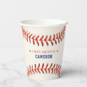 Honkbal Softbal Sport Gelukkig Verjaardagsfeest Papieren Bekers (Achterkant)