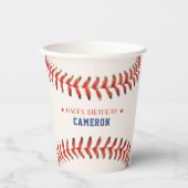 Honkbal Softbal Sport Gelukkig Verjaardagsfeest Papieren Bekers (Voorkant)