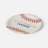 Honkbal Softbal Sport Gelukkig Verjaardagsfeest Papieren Bordje (Gekanteld)