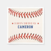 Honkbal Softbal Sport Gelukkig Verjaardagsfeest Servet (Voorkant)