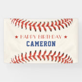 Honkbal Softbal Sport Gelukkig Verjaardagsfeest Spandoek (Horizontaal)