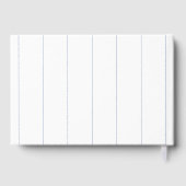 Honkbal Softbal Sport Hart Pinstripe Bruiloft Gastenboek (Achterkant)