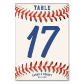 Honkbal Softbal Sport Huwelijksreceptie Kaart (Voorkant)