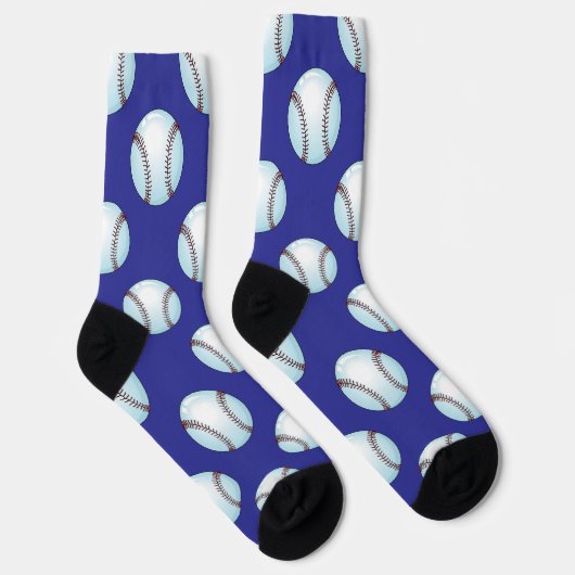 Honkbal Sokken in Team kleuren blauw (Rechts)