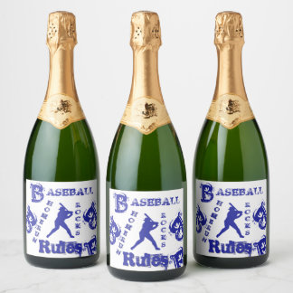 Honkbal Sparkling Wijnetiket