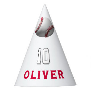 Honkbal speler thema verjaardag feesthoedjes