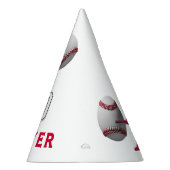 Honkbal speler thema verjaardag feesthoedjes (Rechts)