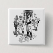 Honkbal:Spelers Vierkante Button 5,1 Cm (Voorkant)