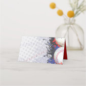 HONKBAL SPLATTER Bar Mitswa Zittende Kaart Plaatskaartje (Achterkant)