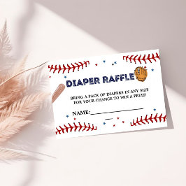 Honkbal sport baby Luier Raffle Verzoek Kaart