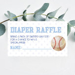Honkbal Sport Baby shower Luier Raffle Informatiekaartje<br><div class="desc">Dit is een Baseball Sports thema baby shower Luier kaart. Breng luiers baby shower voor jongen</div>