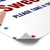 Honkbal Sport baby zijn lief baby shower gunst Poster (Hoek)