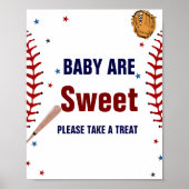 Honkbal Sport baby zijn lief baby shower gunst Poster (Voorkant)