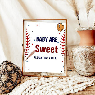 Honkbal Sport baby zijn lief baby shower gunst Poster