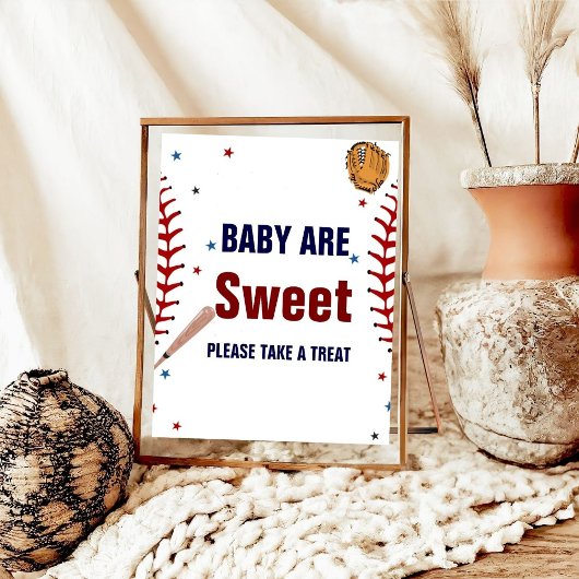 Honkbal Sport baby zijn lief baby shower gunst Poster