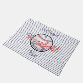 Honkbal Sport Bar Deurmat (Schuin)