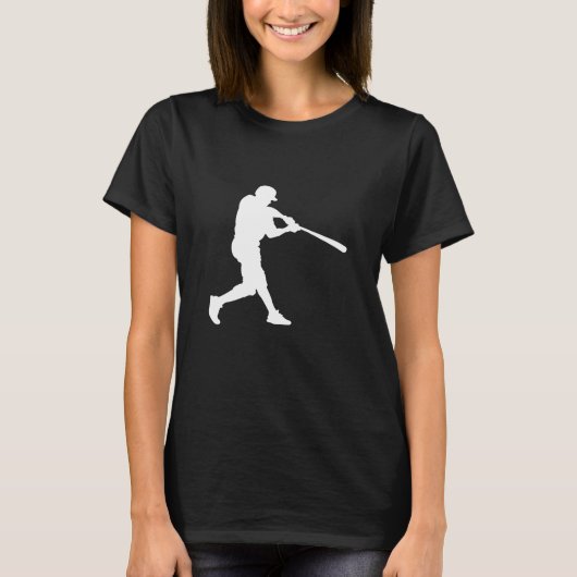 Honkbal Sport Batter Custom-Cut T-shirt (Voorkant)