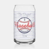 Honkbal Sport Bier Kan Glas Drinkware (Voorkant)