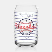 Honkbal Sport Bier Kan Glas Drinkware (Achterkant)