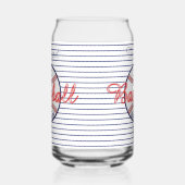 Honkbal Sport Bier Kan Glas Drinkware (Rechts)