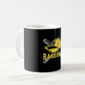 Honkbal Sport Catcher Pitcher Bat Grappig Gift Koffiemok (Voorkant links)