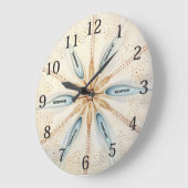 Honkbal Sport Design Modern Monogram Grote Klok (Hoek)