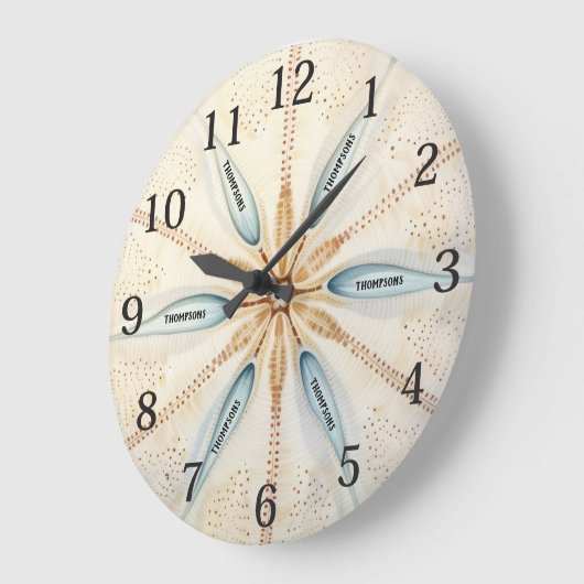 Honkbal Sport Design Modern Monogram Grote Klok (Hoek)