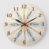 Honkbal Sport Design Modern Monogram Grote Klok (Voorkant)