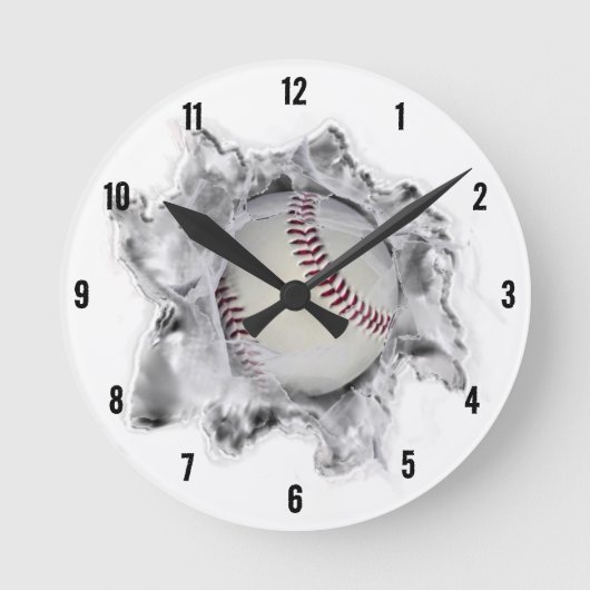 Honkbal Sport Fan Ronde Klok (Voorkant)