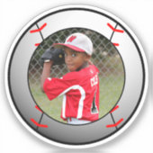 Honkbal Sport Foto Sticker (Voorkant)