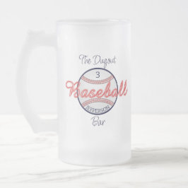 Honkbal Sport Frosted Glass Beer Mok