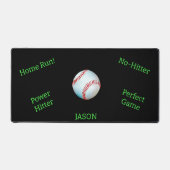 Honkbal Sport gepersonaliseerde aangepaste naam Bureaumat (Voorkant)