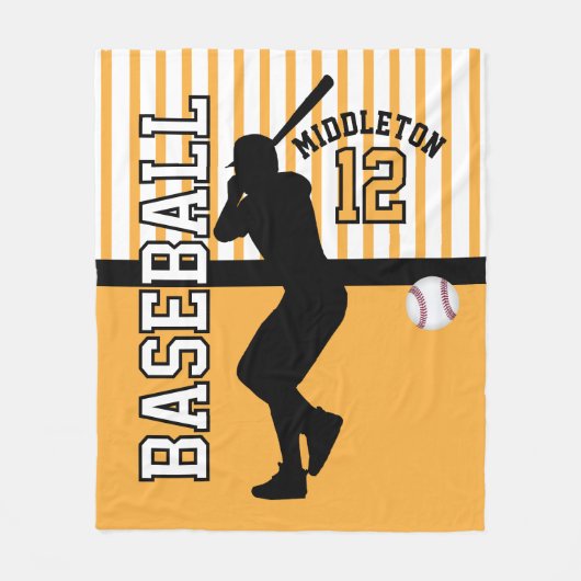 Honkbal ⚾ Sport - Goud Fleece Deken (Voorkant)