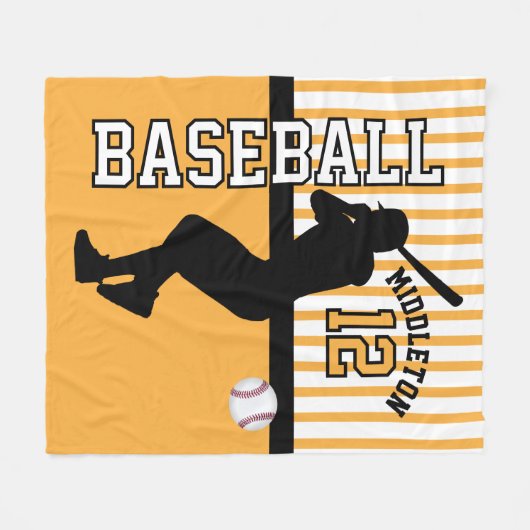 Honkbal ⚾ Sport - Goud Fleece Deken (Voorkant (Horizontaal))