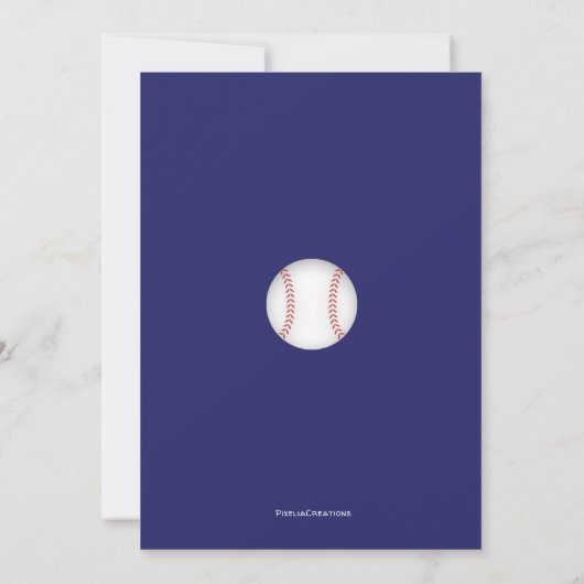  honkbal, sport, jongen 1e verjaardag kaart (Achterkant)