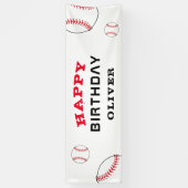 Honkbal Sport Kids Verjaardagsfeest Spandoek (Verticaal)
