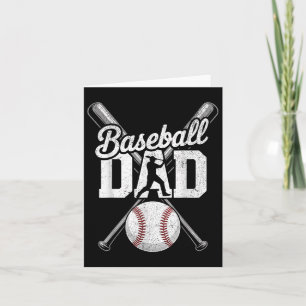 Honkbal sport liefhebbers voor Vaderdag Kaart