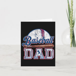 Honkbal sport liefhebbers voor Vaderdag Kaart