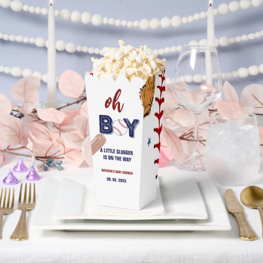 Honkbal Sport Little Slugger Boy Baby shower Bedankdoosjes (Huwelijk)