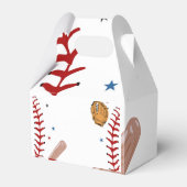 Honkbal Sport Little Slugger Boy Baby shower Bedankdoosjes (Achterkant)