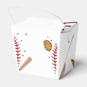 Honkbal Sport Little Slugger Boy Baby shower Bedankdoosjes (Achterkant)