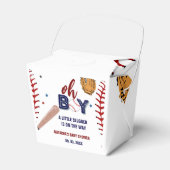 Honkbal Sport Little Slugger Boy Baby shower Bedankdoosjes (Voorkant Zijde)
