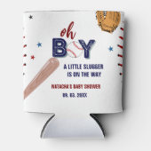 Honkbal Sport Little Slugger Boy Baby shower Blikjeskoeler (Voorkant)