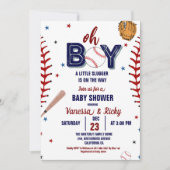 Honkbal Sport Little Slugger Boy Baby shower Kaart (Voorkant)