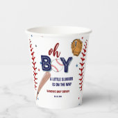 Honkbal Sport Little Slugger Boy Baby shower Papieren Bekers (Voorkant)