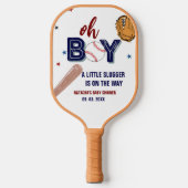 Honkbal Sport Little Slugger Boy Baby shower Pickleball Paddle (Voorkant)