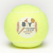 Honkbal Sport Little Slugger Boy Baby shower Tennisballen (Voorkant)