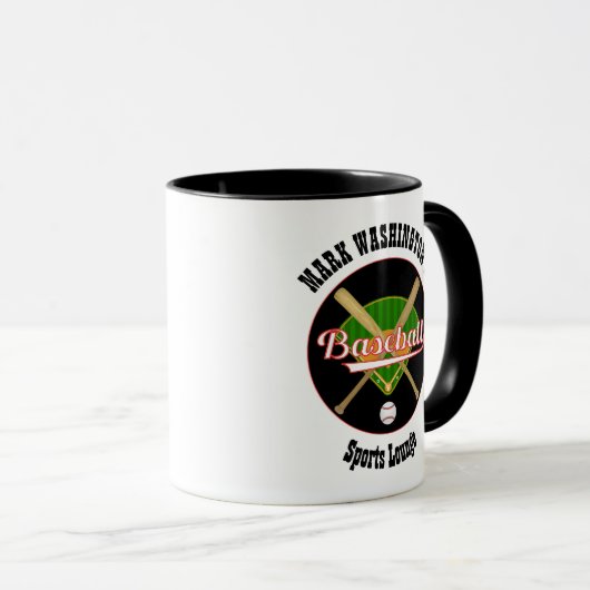 Honkbal Sport Lounge Mok (Voorkant rechts)