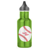 Honkbal Sport Schattigee Kinder waterfles met naam (Links)